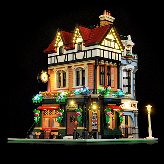 LED Light Kit For Lego Tudor Corner#10350