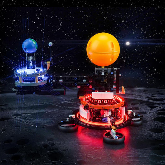 Brixspark Light Kit For Planet Earth and Moon in Orbit #42179