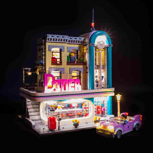 LED Light Lego Downtown Diner Building #10260